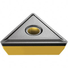 Iscar - TPMR322 Grade IC20N Carbide Turning Insert - Uncoated, 60° Triangle, 3/8" Inscr Circle, 1/8" Thick, 1/32" Corner Radius - All Tool & Supply