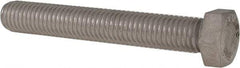 Value Collection - 1/2-13 UNC, 3-1/2" Length Under Head Hex Head Cap Screw - Fully Threaded, Grade 316 Stainless Steel, Uncoated, 3/4" Hex - All Tool & Supply