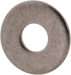 Value Collection - #2 Screw, Grade 316 Stainless Steel Standard Flat Washer - 3/32" ID x 1/4" OD, 0.025" Thick, Plain Finish - All Tool & Supply