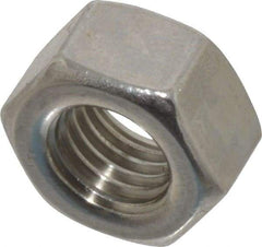 Value Collection - 5/16-24 UNF Stainless Steel Right Hand Hex Nut - 1/2" Across Flats, 7/64" High, Uncoated - All Tool & Supply