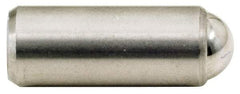 Gibraltar - 11/16" Body Length x 5/16" Body Diam, 4 Lb Init to 10 Lb Final End Force, Stainless Steel Press Fit Ball Plunger - 1/4" Ball Diam, 0.09" Max Ball Reach, +0.0010; +0.0020" Tolerance - All Tool & Supply