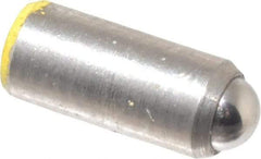 Gibraltar - 0.284" Body Length x 1/8" Body Diam, 2 Lb Init to 5 Lb Final End Force, Stainless Steel Press Fit Ball Plunger - 0.093" Ball Diam, 0.035" Max Ball Reach, +0.0010; +0.0020" Tolerance - All Tool & Supply