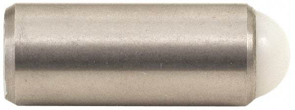 Gibraltar - 0.284" Body Length x 1/8" Body Diam, 0.5 Lb Init to 1 Lb Final End Force, Stainless Steel Press Fit Ball Plunger - 0.093" Ball Diam, 0.035" Max Ball Reach, +0.0010; +0.0020" Tolerance - All Tool & Supply