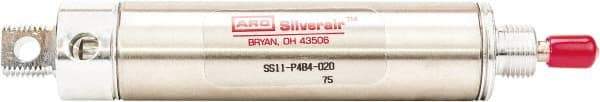 ARO/Ingersoll-Rand - 1" Stroke x 1-1/16" Bore Single Acting Air Cylinder - 1/8 Port, 5/16-24 Rod Thread, 200 Max psi, -40 to 160°F - All Tool & Supply