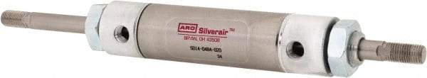 ARO/Ingersoll-Rand - 4" Stroke x 1-1/4" Bore Double Acting Air Cylinder - 1/8 Port, 7/16-20 Rod Thread, 200 Max psi, -40 to 160°F - All Tool & Supply