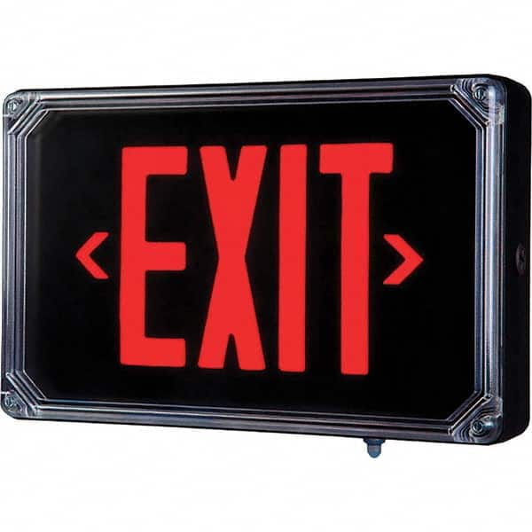 Hubbell Lighting - Illuminated Exit Signs Number of Faces: 2 Letter Color: Red - All Tool & Supply