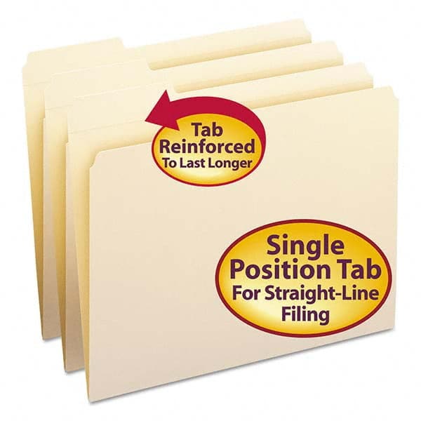 SMEAD - File Folders, Expansion Folders & Hanging Files Folder/File Type: File Folders with Top Tab Fastener Color: Manila - All Tool & Supply