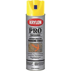 Krylon - 15 fl oz Yellow Marking Chalk - Solvent Base Formula - All Tool & Supply