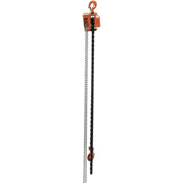 Vestil - 4,000 Lb Lifting Capacity, 15' Lift Height, Hand Hoist - Made from Chain - All Tool & Supply