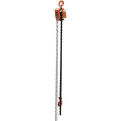 Vestil - 4,000 Lb Lifting Capacity, 15' Lift Height, Hand Hoist - Made from Chain - All Tool & Supply