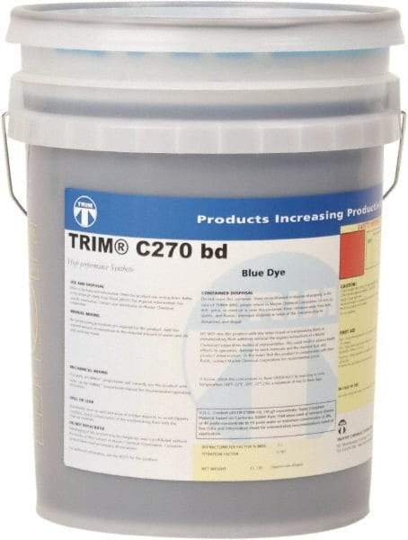 Master Fluid Solutions - Trim C270 bd, 5 Gal Pail Cutting & Grinding Fluid - Synthetic, For Cutting, Grinding - All Tool & Supply