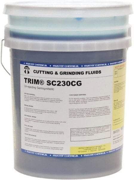 Master Fluid Solutions - Trim SC230CG, 5 Gal Pail Cutting & Grinding Fluid - Semisynthetic, For Cutting, Grinding - All Tool & Supply