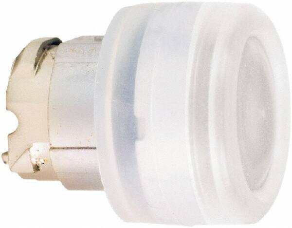 Schneider Electric - 22mm Mount Hole, Flush, Pushbutton Switch Only - Round, White Pushbutton, Nonilluminated, Momentary (MO) - All Tool & Supply