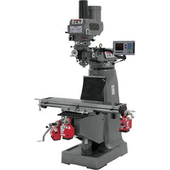 Jet - Knee Milling Machines Spindle Speed Control: Electronic Variable Speed Table Length (Inch): 9 - All Tool & Supply