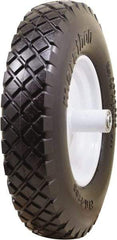 Marathon Industries - 3-45/64" Wide x 15-1/2" High x 6" Deep Flat Free Hand Truck Tire - 500 Lb Load Capacity - All Tool & Supply