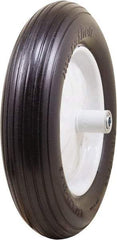 Marathon Industries - 3-45/64" Wide x 15-1/2" High x 6" Deep Flat Free Hand Truck Tire - 500 Lb Load Capacity - All Tool & Supply