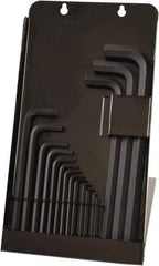 Bondhus - 16 Piece L-Key Ball End Hex Key Set - Hex Range 0.05 to 5/8", Protanium High Torque Steel - All Tool & Supply