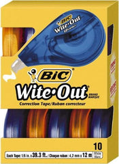 Bic - 1/6" x 472" Correction Tape Non-Refillable - All Tool & Supply