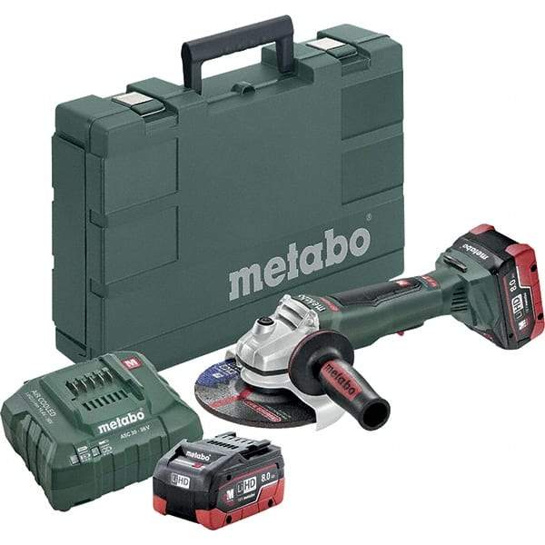 Metabo - 6" Wheel Diam, 9,000 RPM, Cordless Angle & Disc Grinder - 5/8-11 Spindle - All Tool & Supply