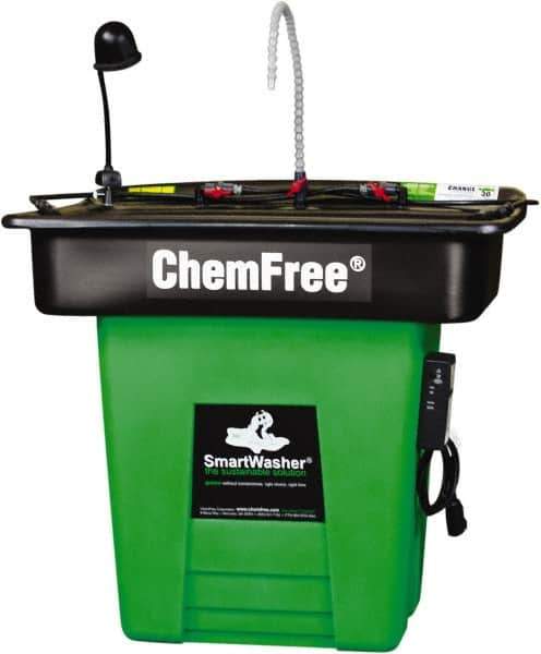 CRC - Free Standing Water-Based Parts Washer - 25 Gal Max Operating Capacity, Plastic Tank, 42" Long x 48" Wide - All Tool & Supply