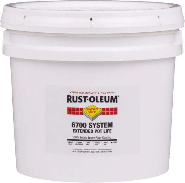 Rust-Oleum - 1 Gal Pail Clear Epoxy Floor Coating - 100 Sq Ft/Gal Coverage, <100 g/L g/L VOC Content, Low Odor & Low VOC - All Tool & Supply