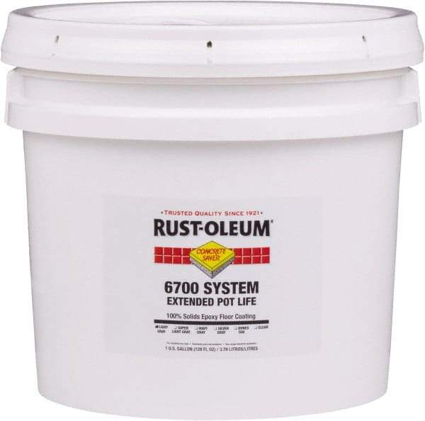 Rust-Oleum - 2 Gal Pail Dunes Tan Epoxy Floor Coating - 100 Sq Ft/Gal Coverage, <100 g/L g/L VOC Content, Low Odor & Low VOC - All Tool & Supply