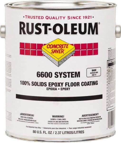 Rust-Oleum - 1 Gal Can Silver Gray 100% Solids Epoxy - 100 Sq Ft/Gal Coverage, <50 g/L VOC Content, Abrasion & Impact Resistance, Easy to Maintain, Durable, Withstands Intermittent Chemical Spills & Low-Viscosity Formula - All Tool & Supply