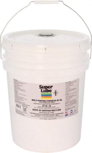 Synco Chemical - 5 Gal Pail Oil with PTFE Direct Food Contact White Oil - Translucent, -45°F to 450°F, Food Grade - All Tool & Supply