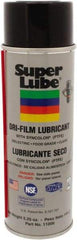 Synco Chemical - 5.25 oz Aerosol Can Dry Film Lubricant - White, -40°F to 500°F, Food Grade - All Tool & Supply