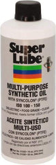 Synco Chemical - 1 Pint Bottle Oil with PTFE Direct Food Contact White Oil - Translucent, -45°F to 450°F, Food Grade - All Tool & Supply