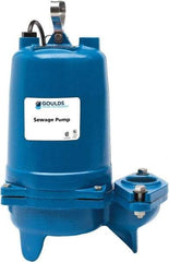 Goulds Pumps - 2 hp, 200 Amp Rating, 200 Volts, Single Speed Continuous Duty Operation, Sewage Pump - 3 Phase, Cast Iron Housing - All Tool & Supply