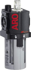 ARO/Ingersoll-Rand - 1/4" NPT, 150 Max psi Compact Modular Lubricator - Polycarbonate Bowl, Aluminum Body, 51 CFM, 125°F Max Temp, 2.2 Long x 2.24" Wide x 5.98" High - All Tool & Supply