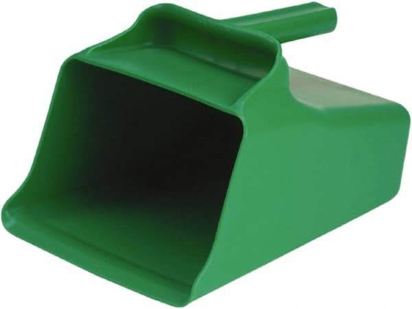 Remco - 128 oz Green Polypropylene Flat Bottom Scoop - 8.7" Wide x 6.7" Deep Bowl, 11" OAL - All Tool & Supply