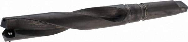 Allied Machine and Engineering - Series 3, 1-13/32 to 1-7/8" Diam, 4MT Taper Shank, Helical Flute Spade Drill - 6-1/2" Max Depth, 8-3/16" Body Length, 12-5/8" OAL, Standard Length, Through Coolant - All Tool & Supply