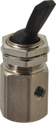 Specialty Mfr - 10-32 Non Exhaust Toggle Valve - 0.1 CV Rate, 150 Max psi, Detented Actuator - All Tool & Supply