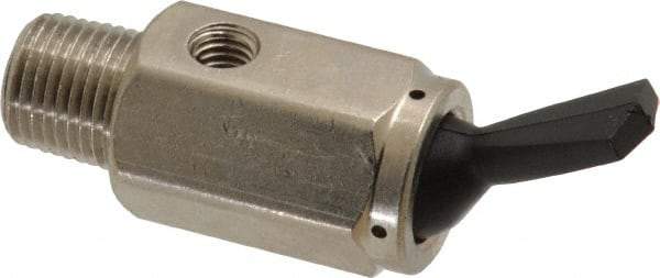 Specialty Mfr - 1/8M Non Exhaust Toggle Valve - 0.15 CV Rate, 150 Max psi, Detented Actuator - All Tool & Supply