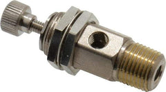 Specialty Mfr - 1/8" M x 10-32 F Mini Needle Valve - 0.1 CV Rate, 150 Max psi, 5-Turn Adjustment - Standard - All Tool & Supply