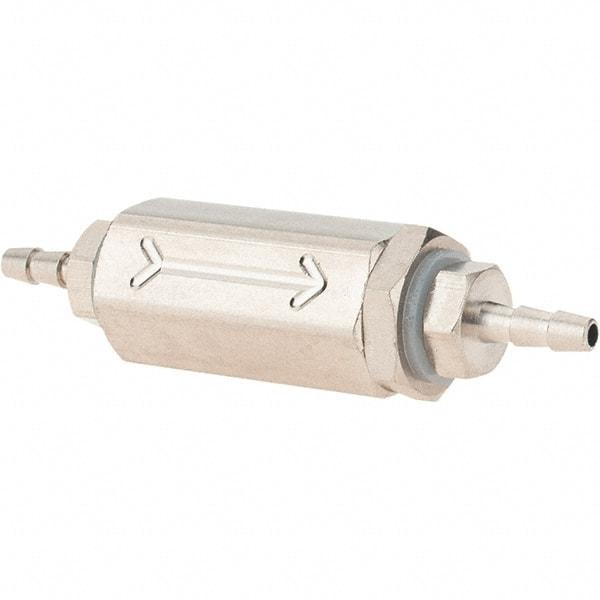 Specialty Mfr - 1/16" Barb x Barb Universal Check Valve - 0.03 CV Rate, 1.5 CFM, 150 Max psi - All Tool & Supply