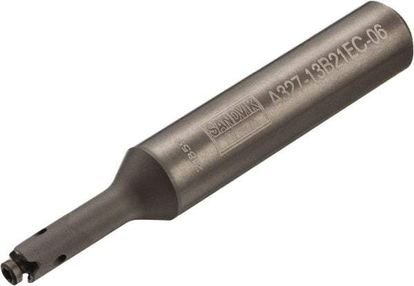 Sandvik Coromant - CoroMill 327 5/8" Weldon Shank Milling Tip Insert Holder & Shank - 12.26mm Projection, 0.3543" Neck Diam, 09 Neck Thread, 9mm Nose Diam, 74.26mm OAL, Steel A327-xxB Tool Holder - All Tool & Supply