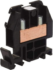 Square D - 600 VAC, 60 Amp, -40 to 275°F, DIN Rail Mount, Nylon Standard Terminal Block - 2 Contacts, Copper, 22 to 8 AWG Compatibility, 1.82 Inch High x 1.72 Inch Deep - All Tool & Supply