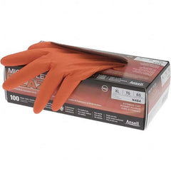 Microflex - Size XL, 5.1 mil, Powder Free Nitrile Disposable Gloves - Exact Industrial Supply