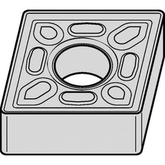 Kennametal - CNMG432 P Grade KCP30B Carbide Turning Insert - TiOCN Finish, 80° Diamond, 1/2" Inscr Circle, 3/16" Thick, 1/32" Corner Radius - All Tool & Supply