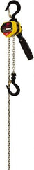 Ingersoll-Rand - 1,650 Lb Lifting Capacity, 10' Lift Height, Mini-Ratchet Lever Hoist - Made from Chain, 65 Lb Avg Pull to Lift Rated Load, 1 Chain - All Tool & Supply