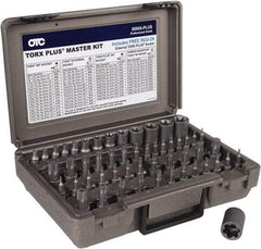 OTC - 53 Piece 1/4, 3/8 & 1/2" Drive Torx Bit Socket Set - T6 to T70 Torx, Comes in Plastic Case - All Tool & Supply