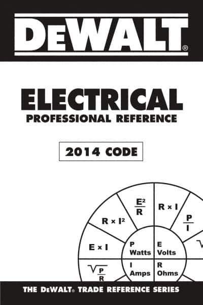 DELMAR CENGAGE Learning - DEWALT Electrical Professional Reference, 2014 Publication, 3rd Edition - by Rosenberg, Delmar/Cengage Learning - All Tool & Supply