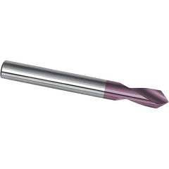 Magafor - 4mm Body Diam, 90°, 50mm OAL, Solid Carbide Spotting Drill - All Tool & Supply