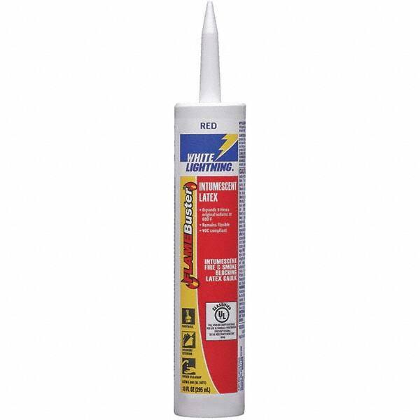 White Lightning - 10 oz Tube Red Latex Foam - -20 to 185°F Operating Temp, 30 min Tack Free Dry Time, 14 to 21 Days Full Cure Time - All Tool & Supply