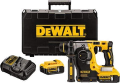 DeWALT - 20 Volt 1" SDS Chuck Cordless Rotary Hammer - 0 to 4,500 BPM, 0 to 1,200 RPM, Reversible - All Tool & Supply