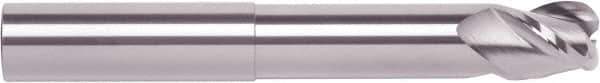 RobbJack - 5/16", 3 Flute, Single End, Solid Carbide, 0.012" Corner Radius End Mill - 3-1/8" OAL, 40° Helix, Right Hand Flute, 5/16" LOC, Right Hand Cut, 27.79mm Extended Reach - All Tool & Supply