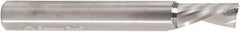 Amana Tool - 3/8" Cutting Diam x 3/4" Length of Cut, 1 Flute, Downcut Spiral Router Bit - Uncoated, Right Hand Cut, Solid Carbide, 3" OAL x 1/4" Shank Diam, 30° Helix Angle - All Tool & Supply